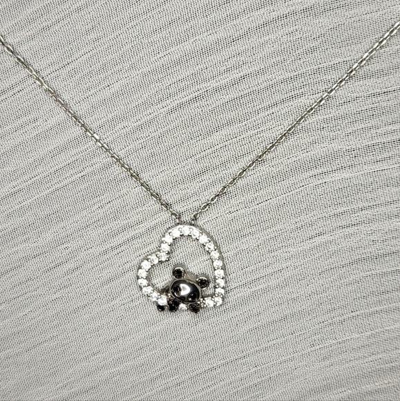 Panda Heart Necklace - Picture 3 of 4